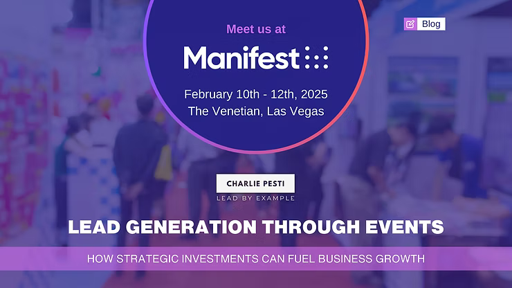 A hero image highlighting Pesti's attendance at Manifest